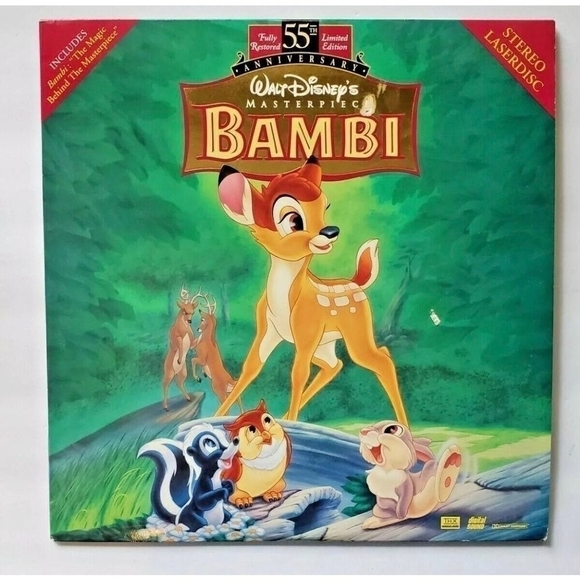 Walt Disney's BAMBI LaserDisc Limited Edition Music Record Laser Disc - Picture 1 of 2